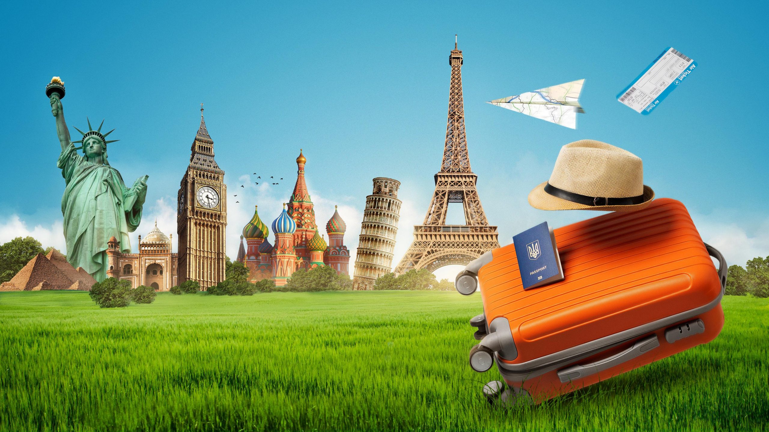 travel-concept-with-landmarks